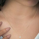 0.30ctw Round Brilliant Cut Diamond Solitaire Pendant, 14ct Yellow Gold 0.30ctw Round Brilliant Cut Diamond Solitaire Pendant, 14ct Yellow Gold