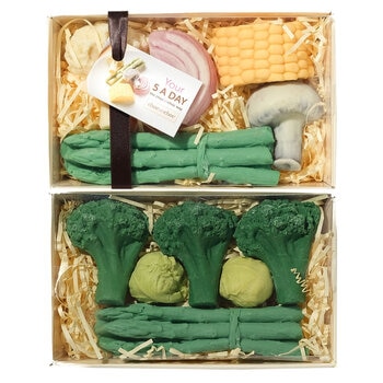 Choc on Choc Chocolate Greens 130g and 5 A Day Chocolate Vegetables,  100g 
