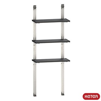 Keter 70cm / 27.5" Shelving Kit in Black 