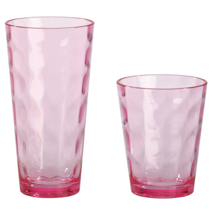 Tritan Hammered 12 Piece Coloured Drinkware Set