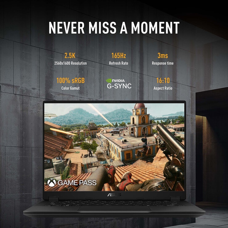 ASUS TUF, AMD Ryzen AI  7, 16GB RAM, 1TB SSD, NVIDIA GeForce RTX 5050, 14" Gaming Laptop, FA401KH-RG005W