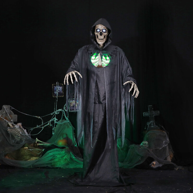Halloween 10ft (3m) Towering Animated Reaper with Lights and Sounds