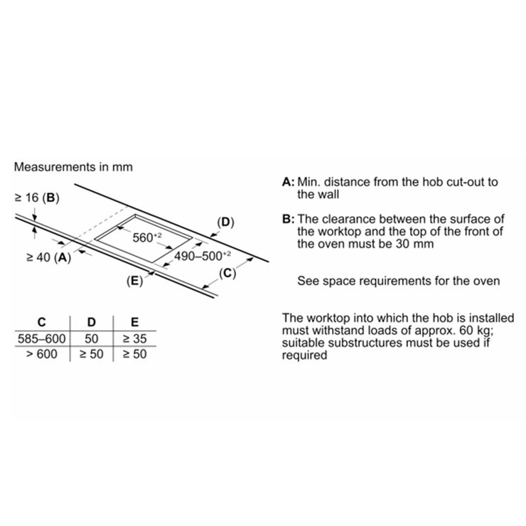 Bosch Series 6 PIX631HC1E 60cm Induction Hob in Black