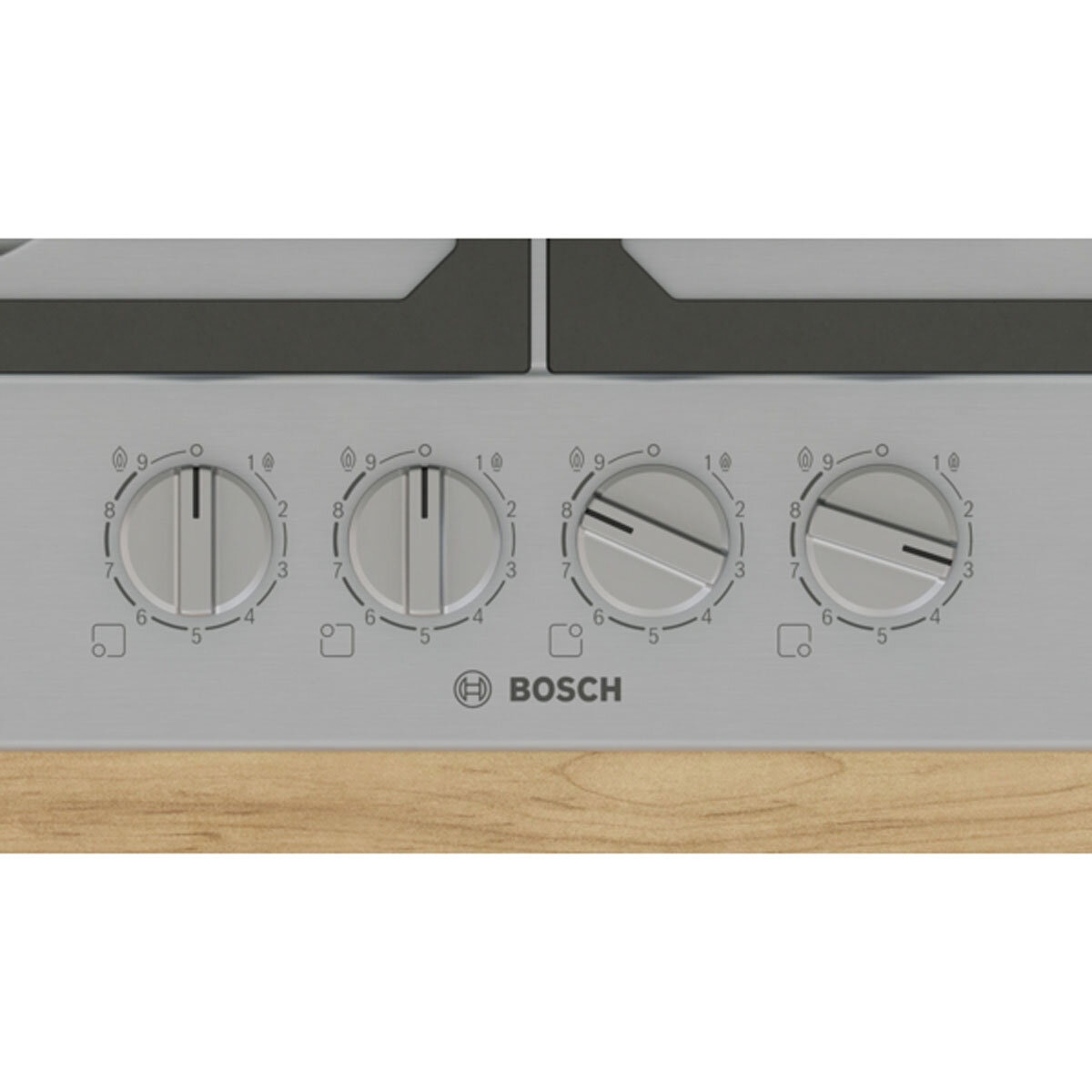 Bosch Series 6, PCP6A5I90, Enamel Gas Hob in Black