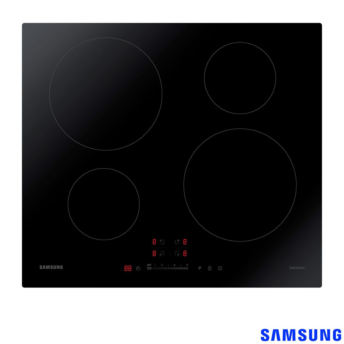 Samsung NZ64H37070K/EU, 59cm, 4 Zone Induction Hob in Black Costco UK