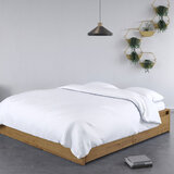 Panda 100% Bamboo Duvet Cover and Pillow Case Set in Pure White