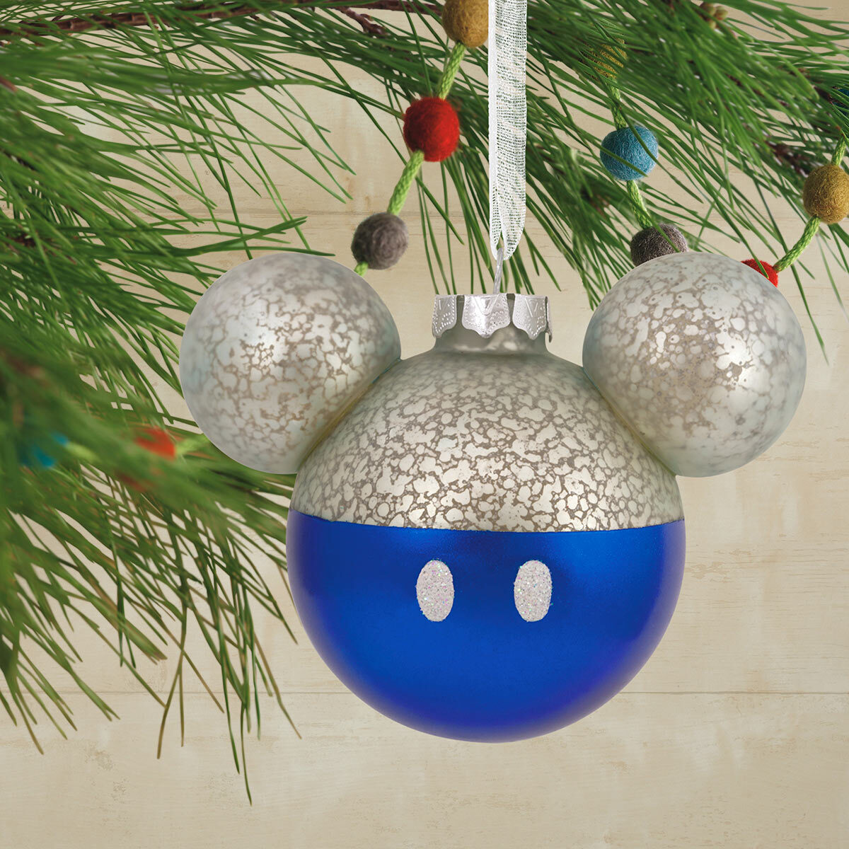 Buy Mickey Icon Ornaments Set of 4 Blue Lifestyle Image at Costco.co.uk