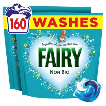 Fairy Non Bio 4 in 1 Pods, 160 Wash