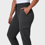 Mondetta Ladies Cargo Cuffed Jogger in Black
