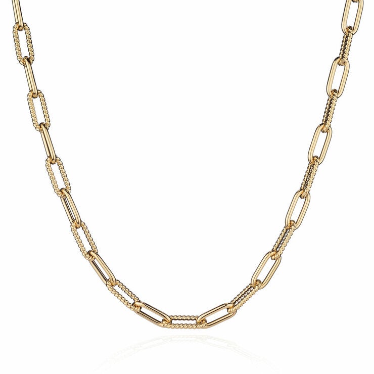 14ct Yellow Gold Paperclip Necklace 14ct Yellow Gold Paperclip Necklace