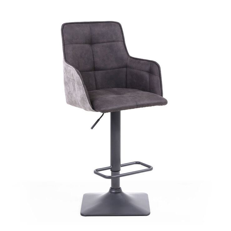 Orion Dark Grey Fabric Bar Stool 2 pack Orion Dark Grey Fabric Bar Stool 2 pack