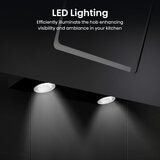 Hisense Hi6 CH10IN14BBUK 100cm Chimney Cooker Hood, A Rated in Black Glass