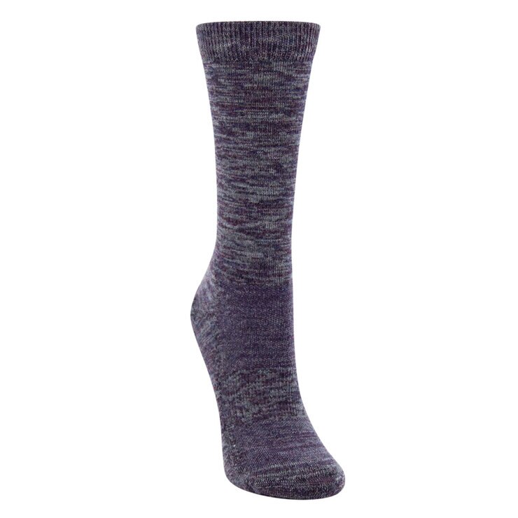Kirkland Signature Women's Merino Wool Sock, 6 Pack in Purple Costco UK