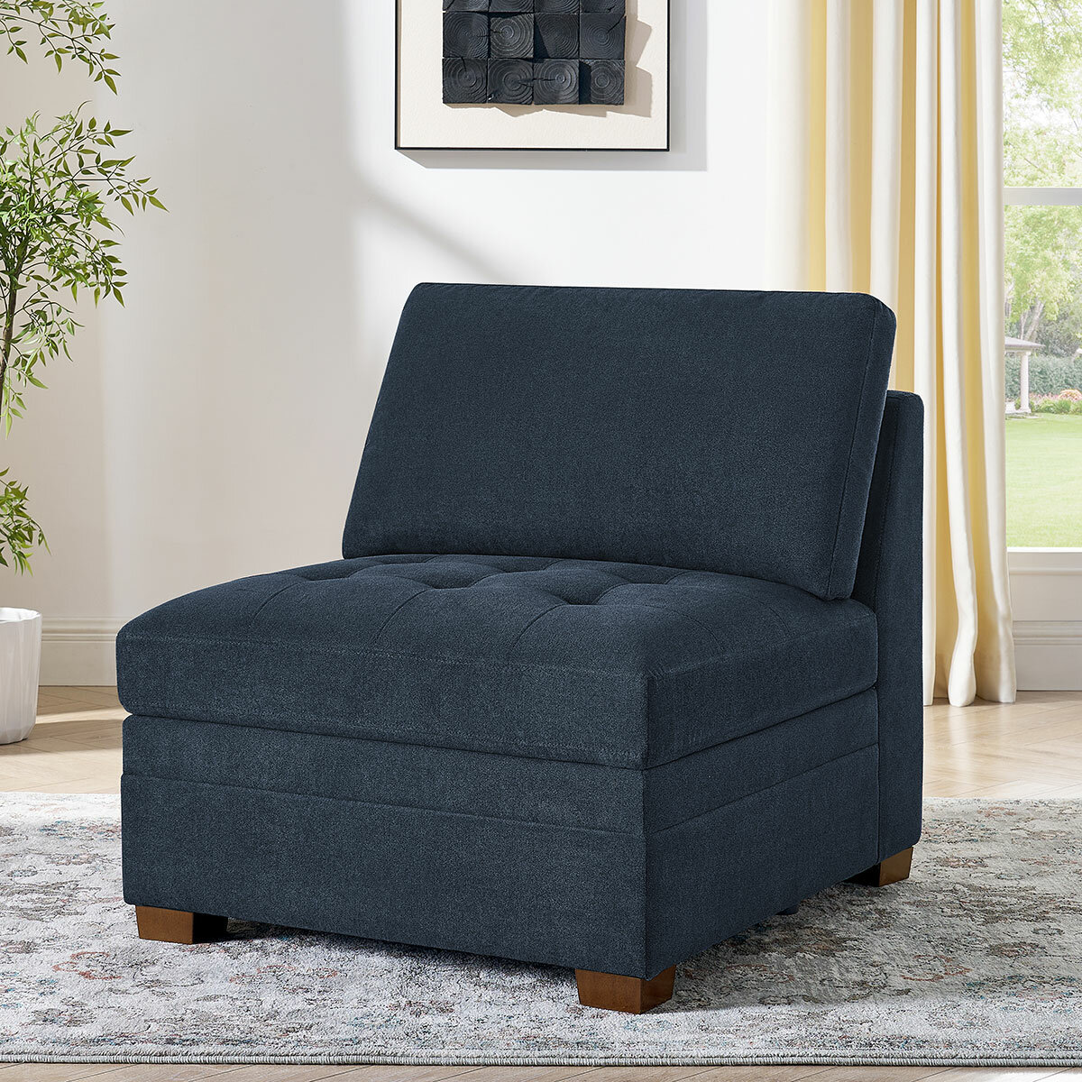 Tisdale Armless Piece Blue_Lifestyle