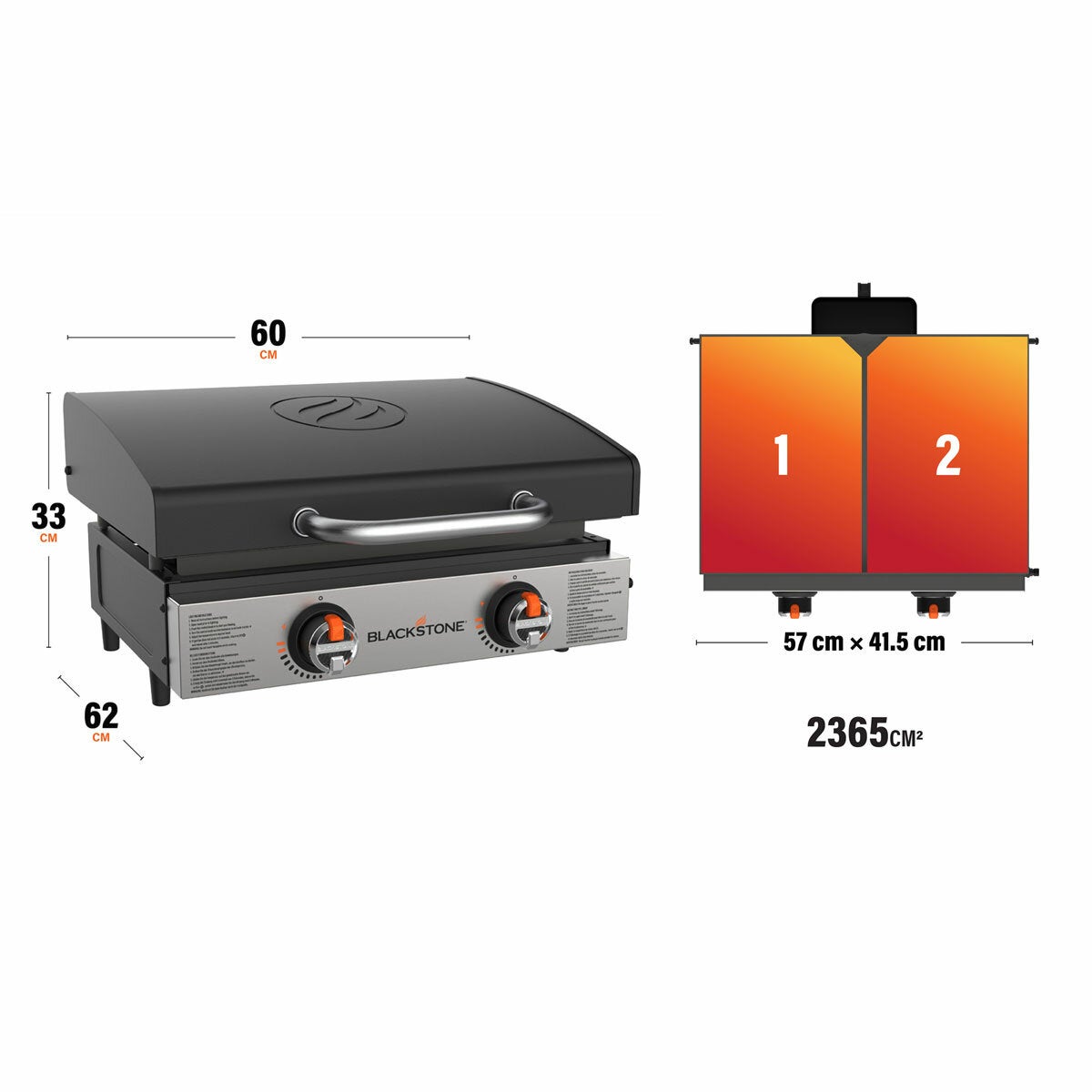 Blackstone 22" Tabletop Gas Griddle with Hood Blackstone 22" Tabletop Gas Griddle with Hood