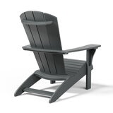 Leisure Line Adirondack Faux Wood Garden Chair in Grey Leisure Line Adirondack Faux Wood Garden Chair in Grey