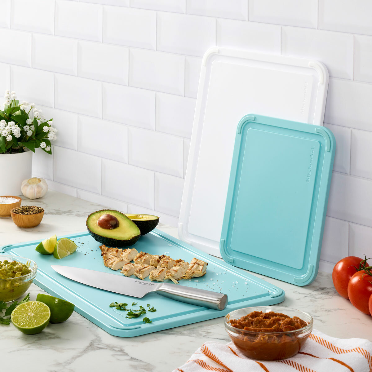 KitchenAid Cutting Board in Blue