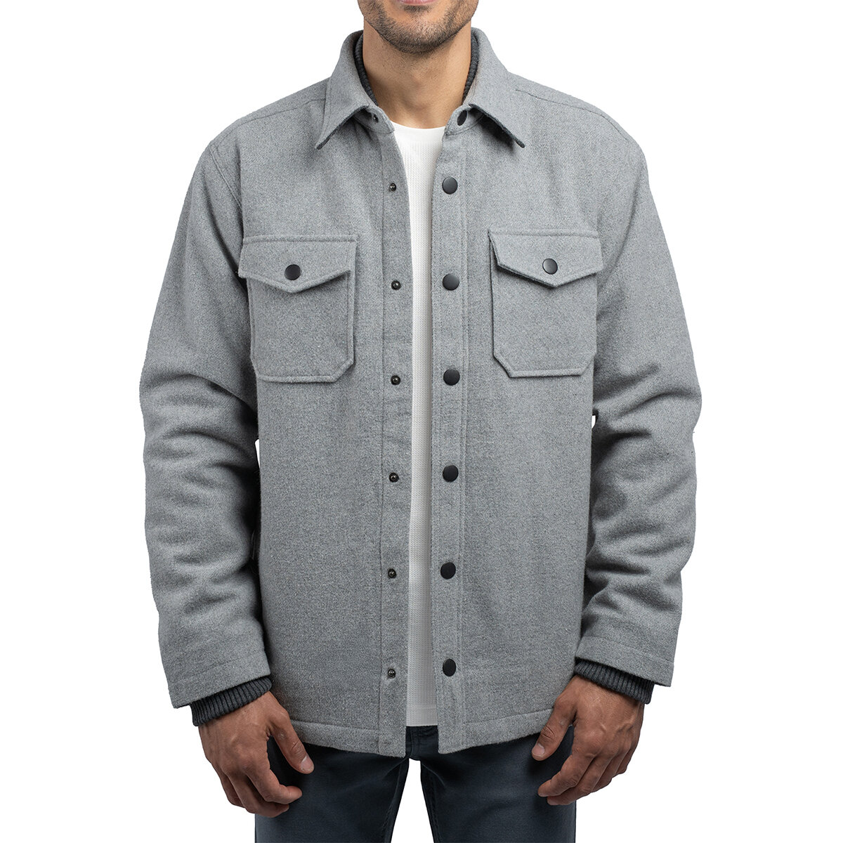 Jachs Men's Wool Blend Shacket