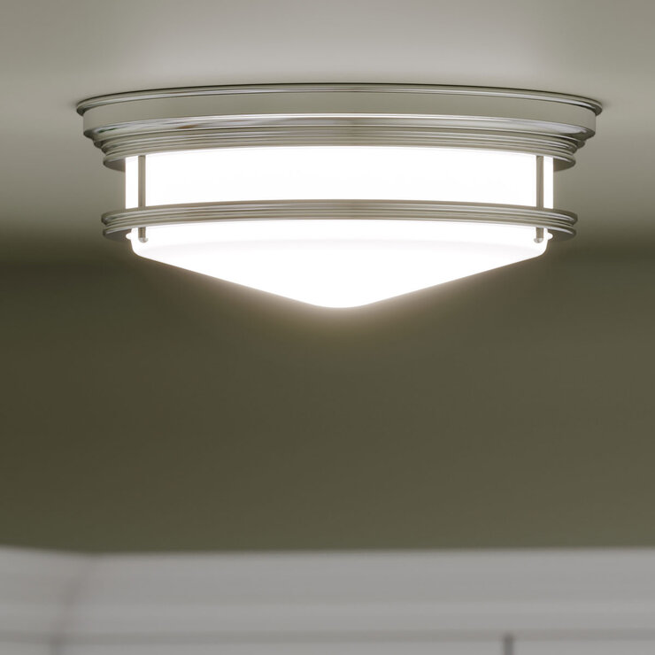 Hadley 3 Light Flush - Chrome Hadley 3 Light Flush - Chrome