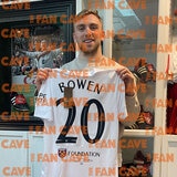 Jarrod Bowen Signed Framed WHU Football Shirt including 1 Photo in 2 Options: White or Black Mount
