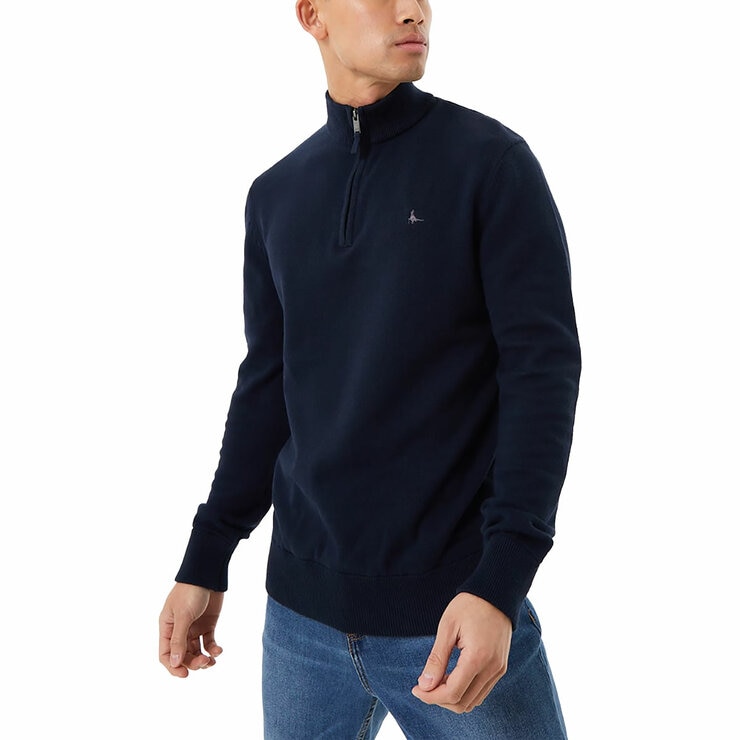 Jack Wills Men's Funnel Neck 1/2 Zip Sweater