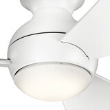 Sola 86cm small white ceiling fan IP23 rated for use in covered outdoor spaces