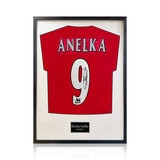 Nicolas Anelka Signed Framed Arsenal Football Shirt in 2 Options: White or Black Mount