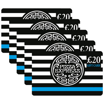 £100 Pizza Express Gift Cards Multipack (5 x £20)
