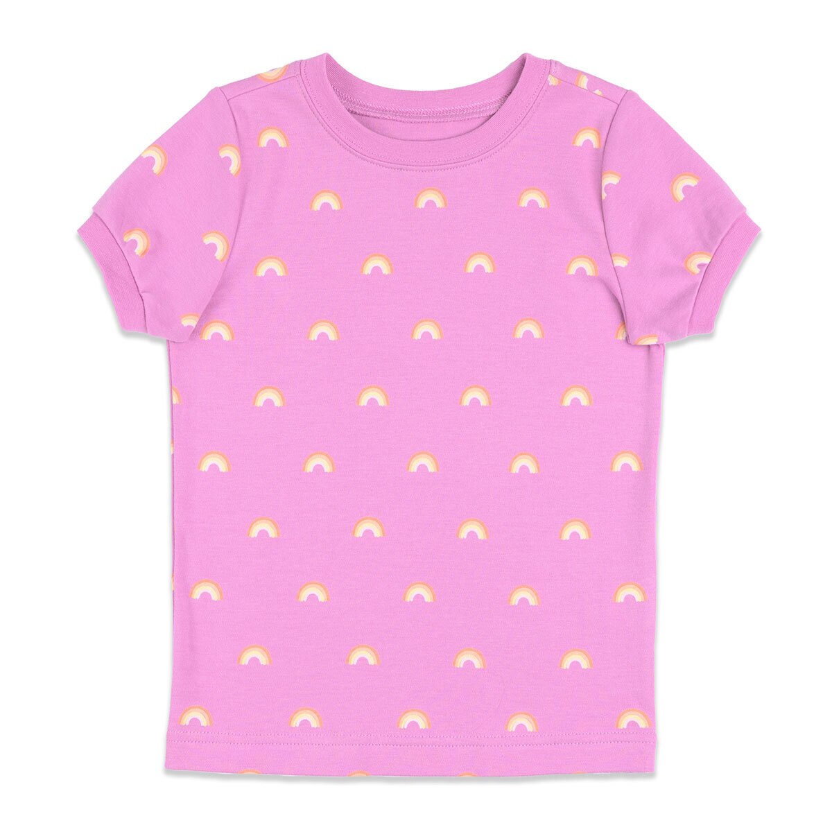 Pekkle Summer Pyjama 4 Piece Set in Rainbow & Cereal, 5 Years