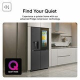 LG GSXE81EVBE Side by Side Smart Fridge Freezer With InstaView, E Rated in Black