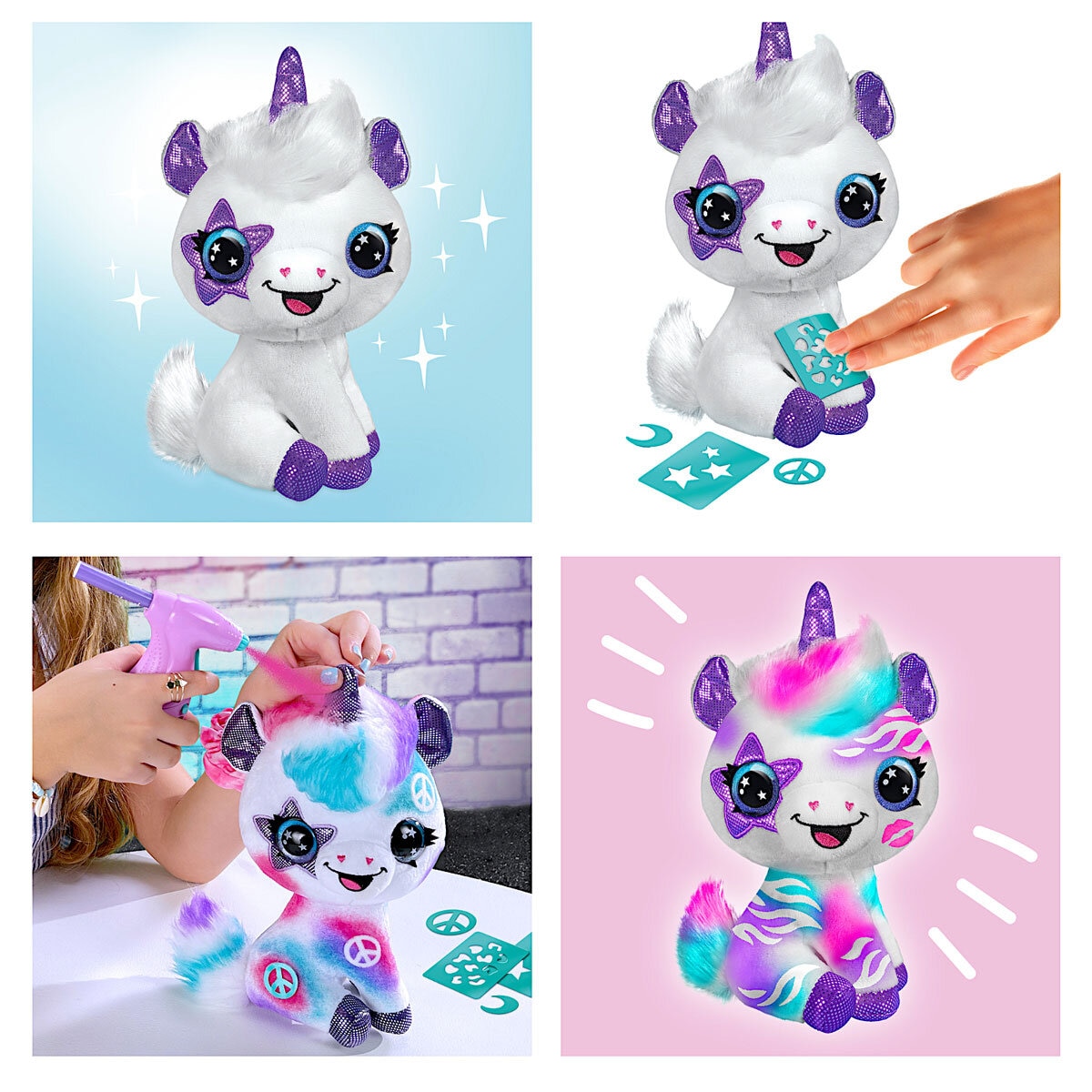 Airbrush Plush Unicorn