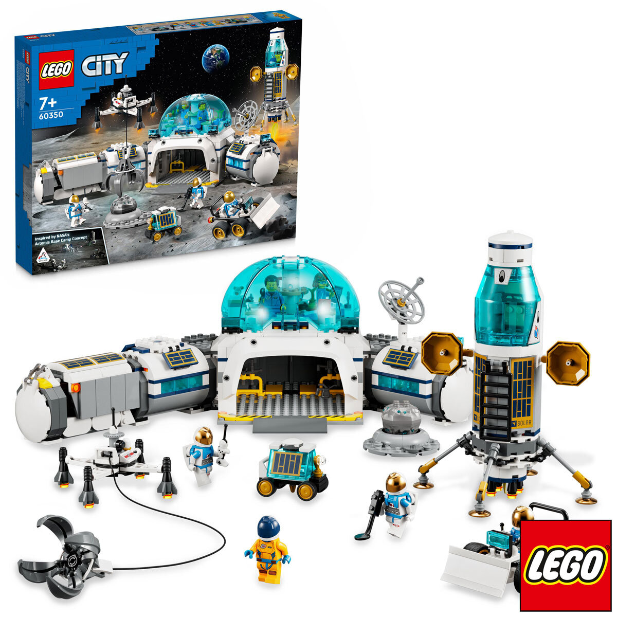 Buy LEGO City Space Lunar Research Base Box & Items Image at Costco.co.uk