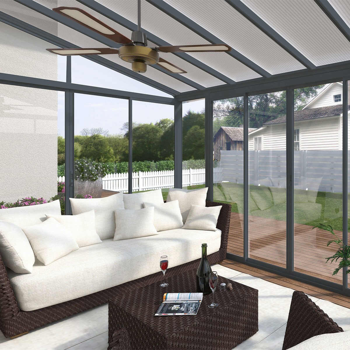 PALRAM SANREMO VERANDA CONSERVATORY GREY Costco UK