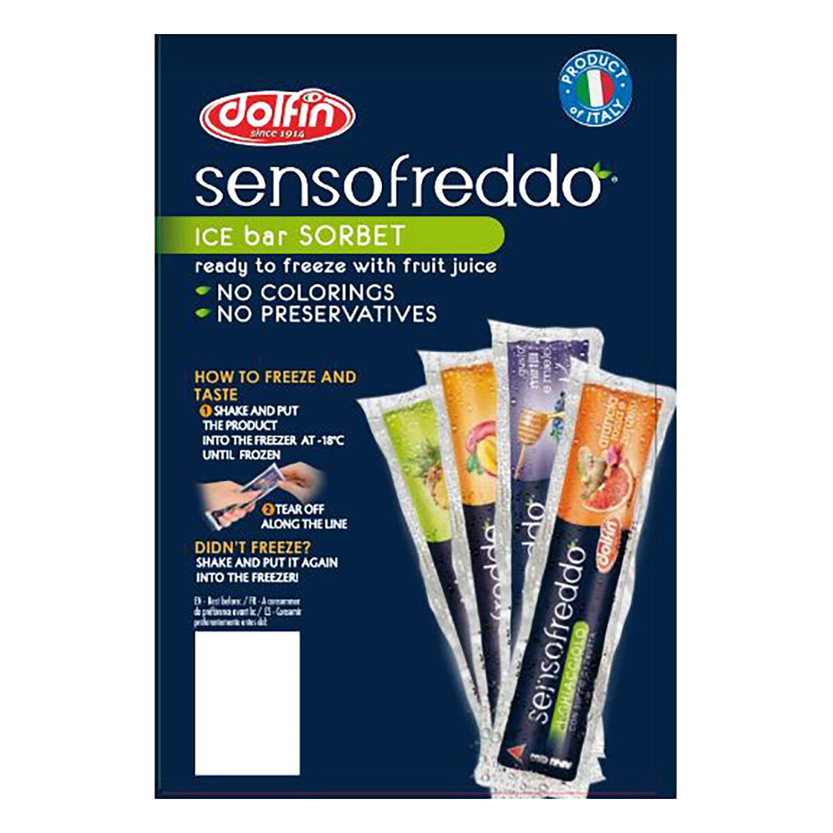 Sensofreddo Fruit Ice Lollies, 60 x 40ml