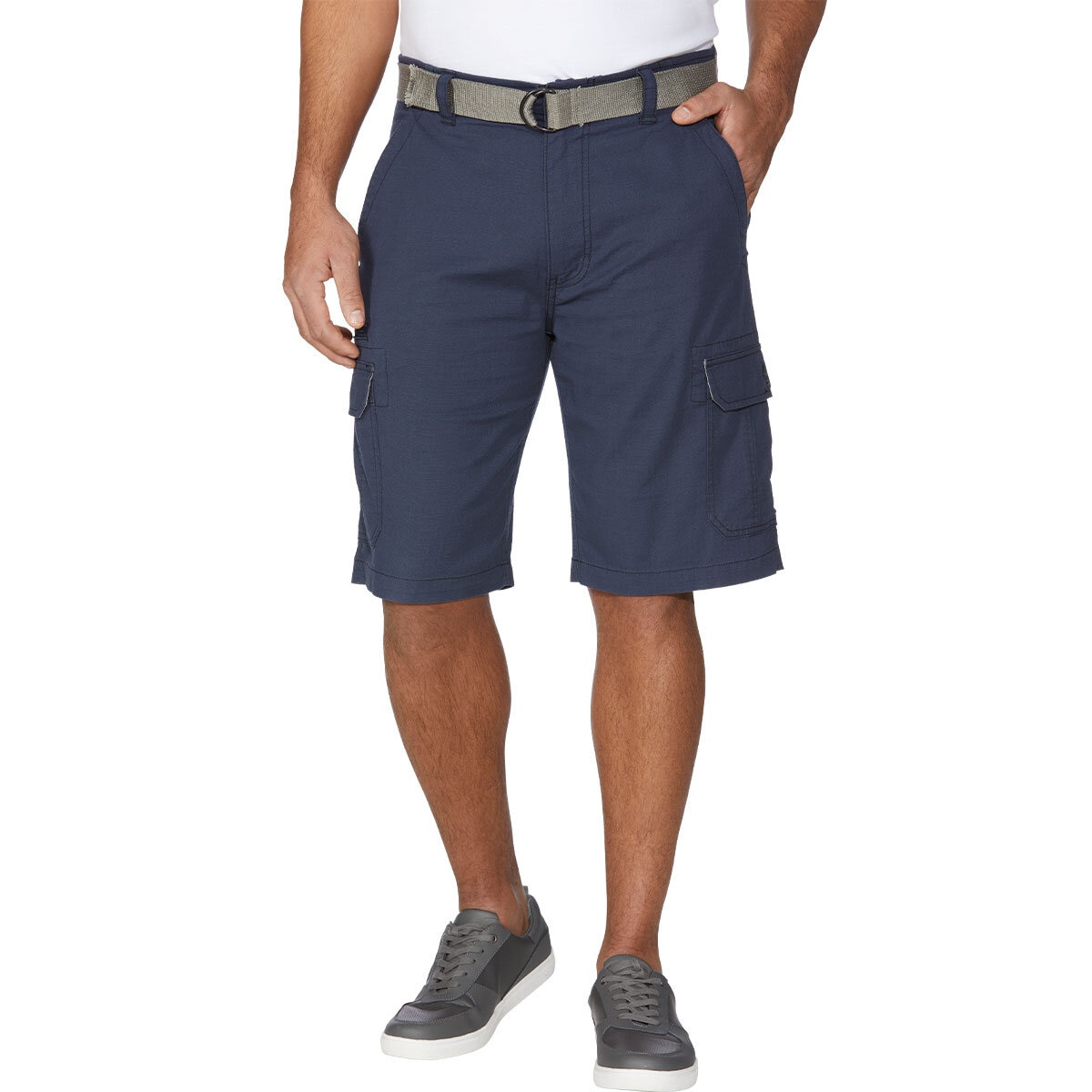 WearFirst Mens Stretch Cargo Shorts Navy 36 | Costco UK