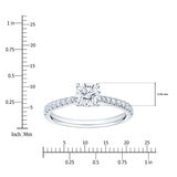 1.00ctw Round Brilliant Cut Diamond Ring, Platinum