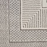 Glitz Silver Border Area Rug, 239 X 300 cm