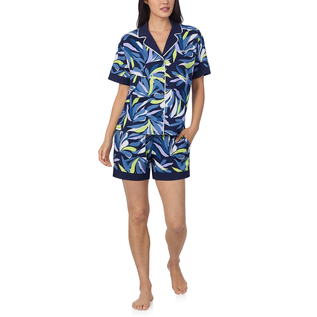 DKNY Ladies Notch Collar 3 Piece PJ Set