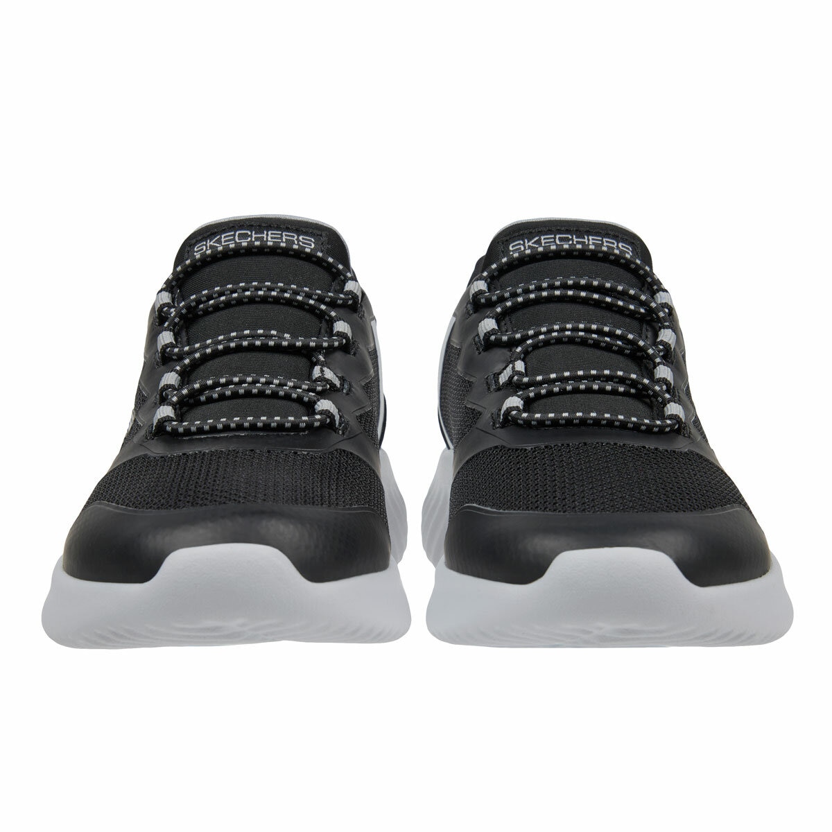 Skechers Kids Swift Fit Bounder Trainer in Black/Grey