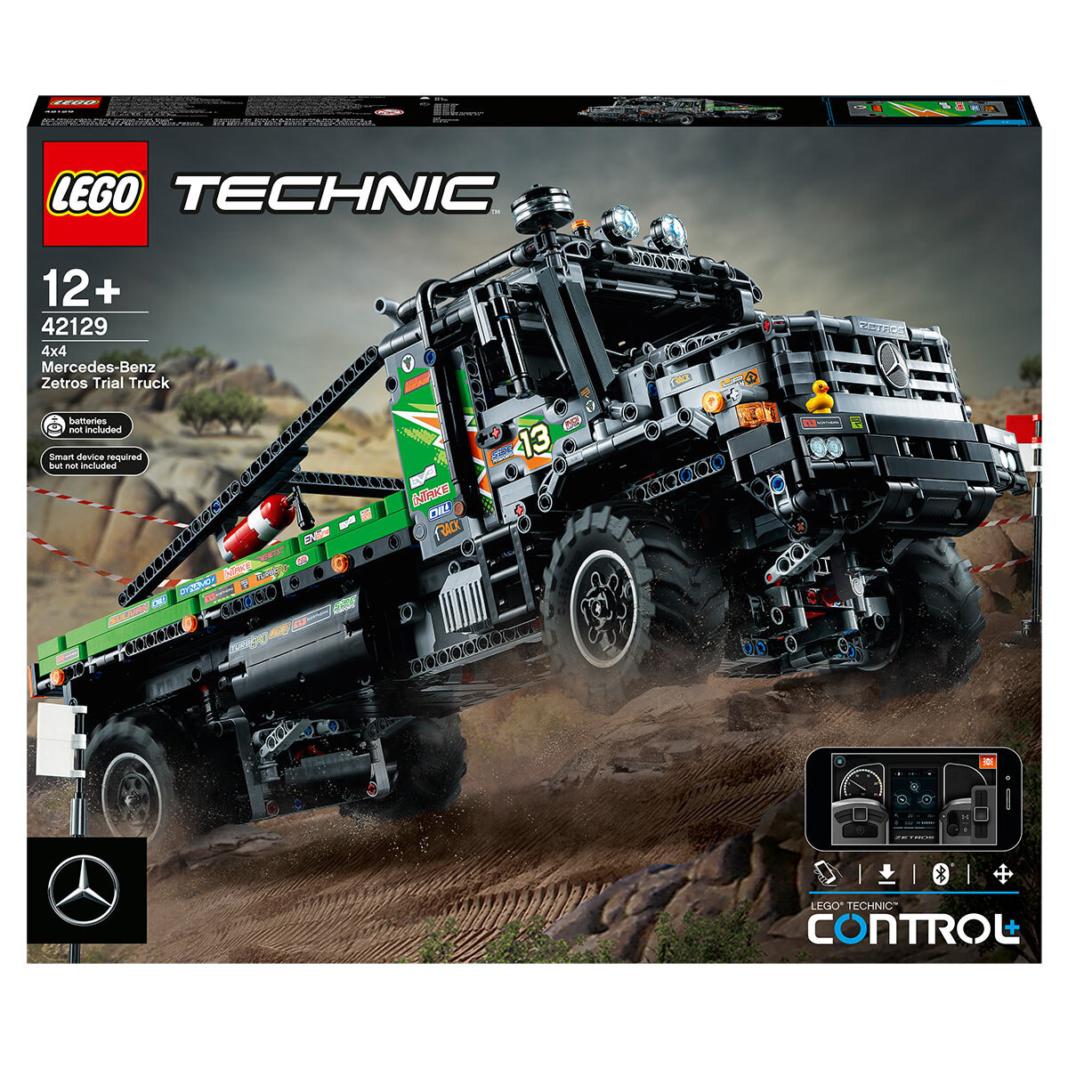 LEGO Technic App-Controlled RC 4x4 Mercedes-Benz Zetros Trial Truck - Model 42129 (12+ Years)