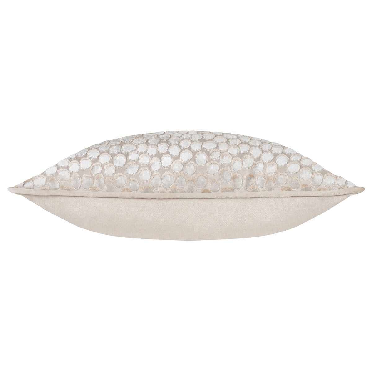 Furn Lanzo Velvet Feather Fill Cushion 2 Pack in Ivory, 45 x 45 cm