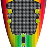 Wavestorm™ 8ft Classic Surfboard in Yellow and Red