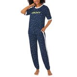 DKNY Ladies Short Sleeve Tee & Jogger Lounge Set