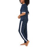 DKNY Ladies Short Sleeve Tee & Jogger Lounge Set in Navy