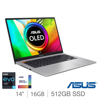 ASUS VivoBook, Intel Core i5, 16GB RAM, 512GB SSD, 14 Inch OLED Laptop, K3402ZA-KM044W