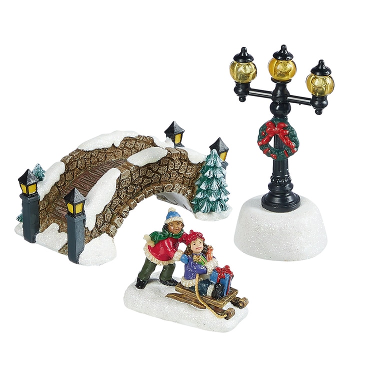 30 Piece Christmas Village Scene With Lights And Music |