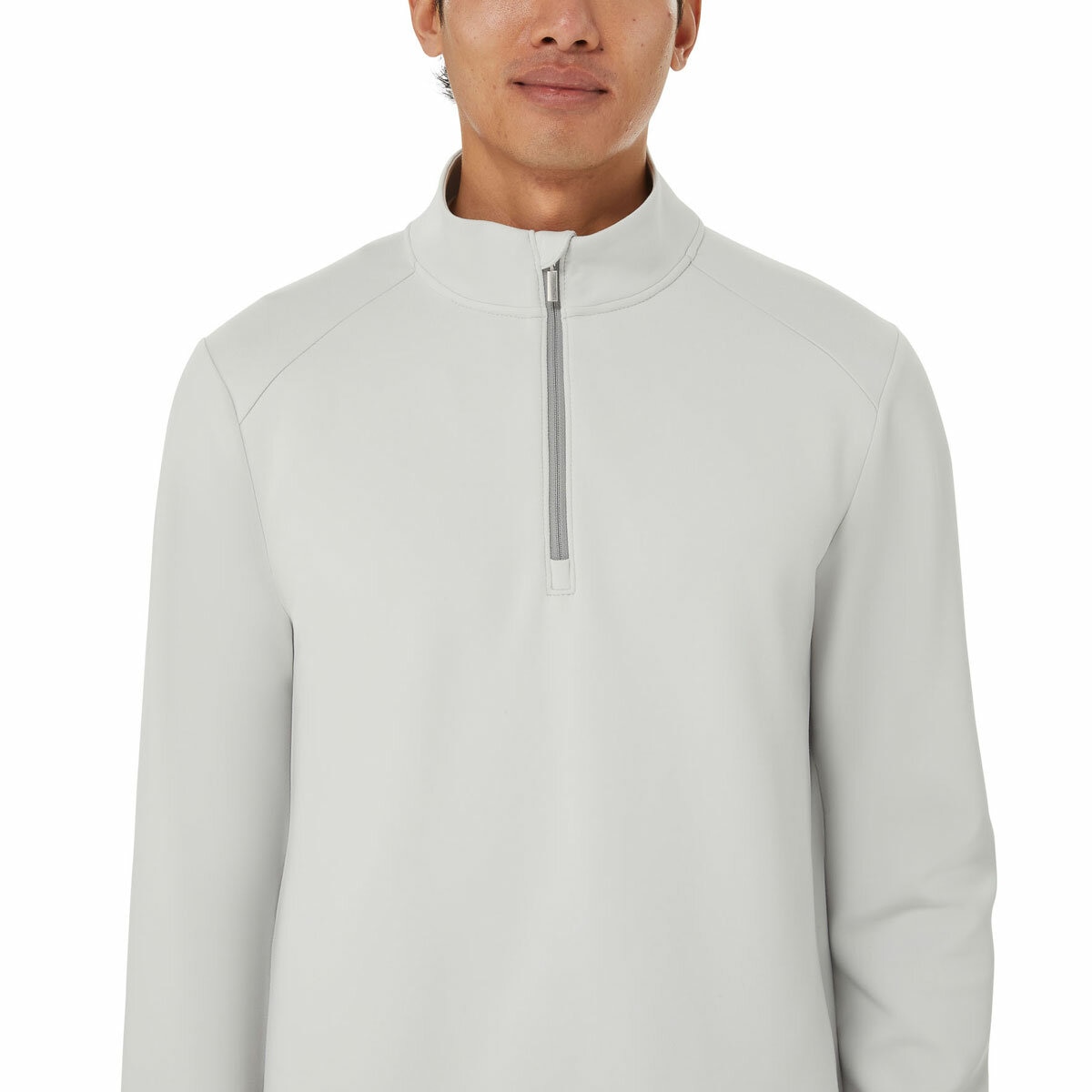 Kirkland Signature Men's 1/2 Zip Sweater in Grey