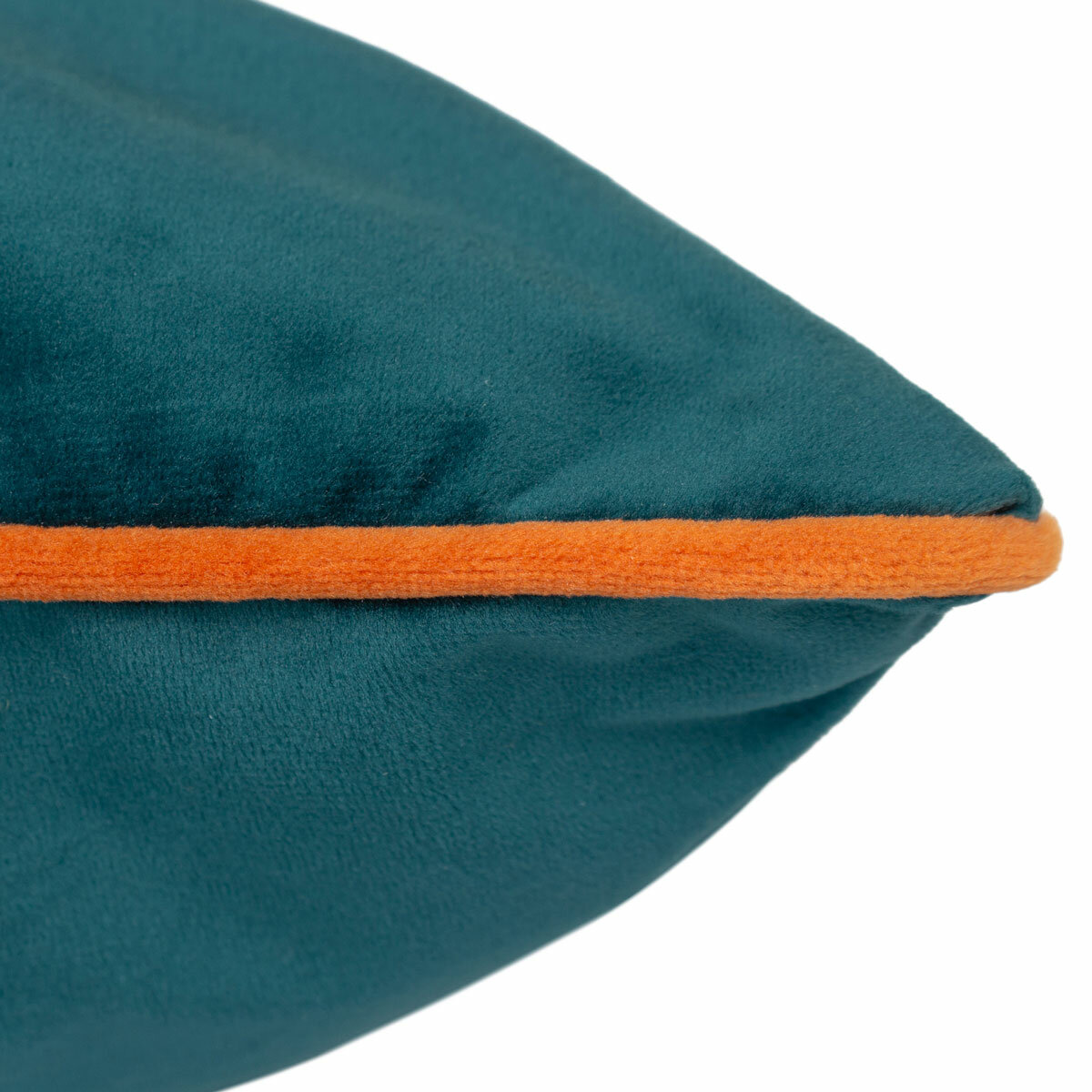 Furn Meridian Blue Velvet Feather Fill Cushion, 45 x 45 cm Furn Meridian Blue Velvet Feather Fill Cushion, 45 x 45 cm