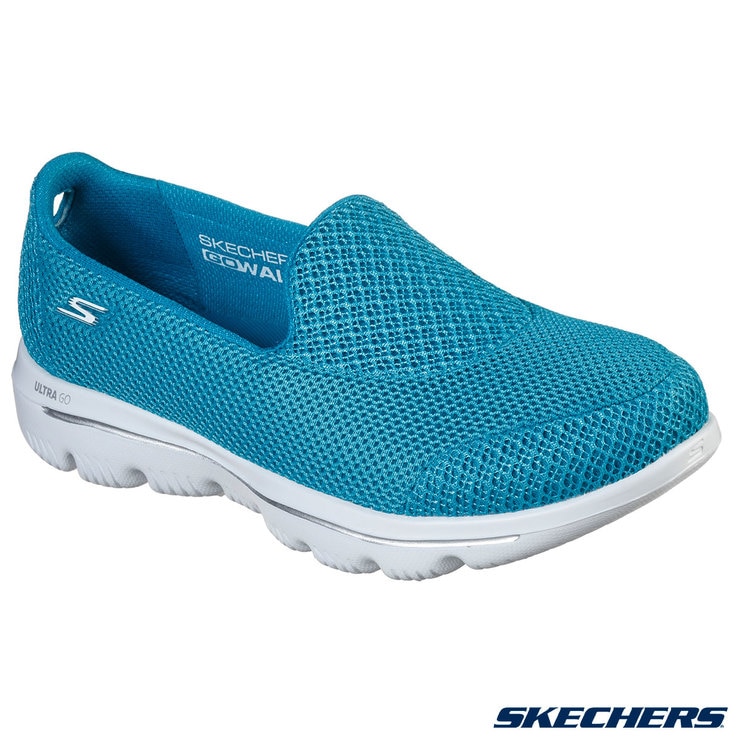 Skechers GOwalk Evolution Women's Shoes in Turquoise | Costco UK