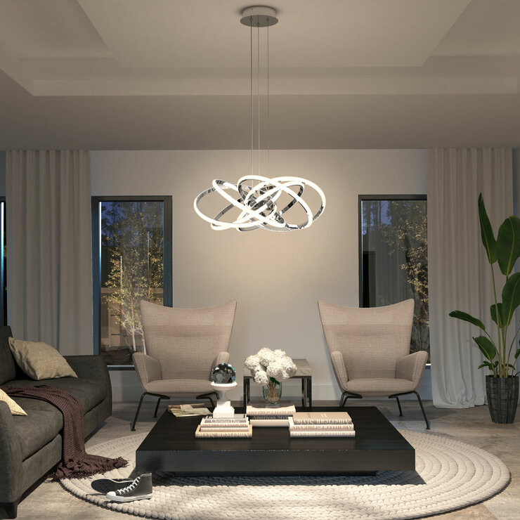 Artika Maelstrom Pendant LED Light in Chrome